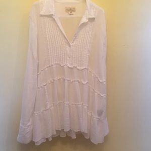 NWOT Ralph Lauren Layered Ruffle Top